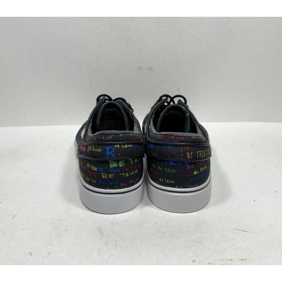 Nike Zoom Sb Stefan Janoski QS Be True 702981-009 Men’s Size 10 Black Shoes - Picture 4 of 7